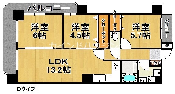 クリアクレセント住之江 間取り