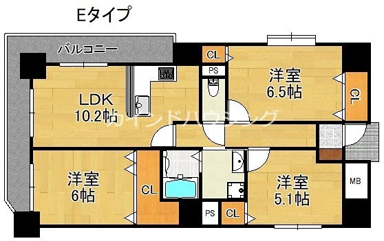 クリアクレセント住之江 間取り