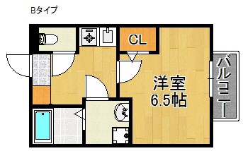 セジュールMARUGEN　Ｂ棟 間取り