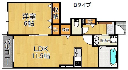 プランドール東佐野Ⅱ 間取り