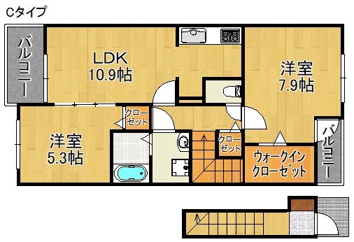 コスモスA棟B棟 間取り
