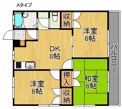 エステートピア二色ノ浜 間取り