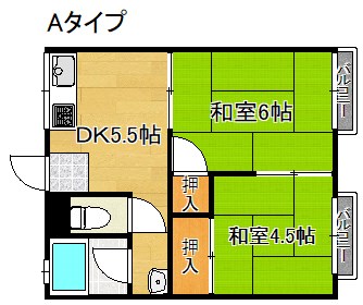 ハイツ山本Ａ棟 間取り