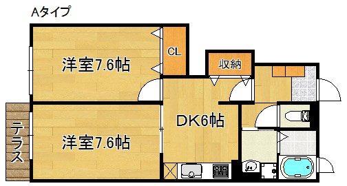 ヴィラプルメリア  間取り