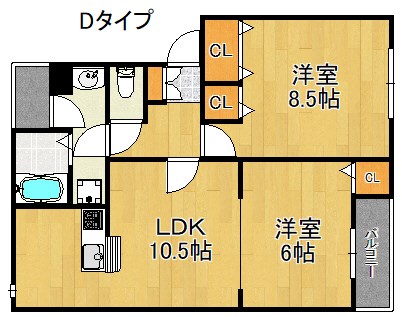 ファミール泉南Ⅰ・Ⅱ・Ⅲ 間取り