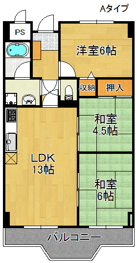 ライオンズマンション泉南樽井第２  間取り