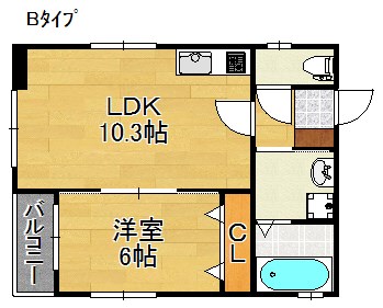 シティコート岸里玉出 間取り