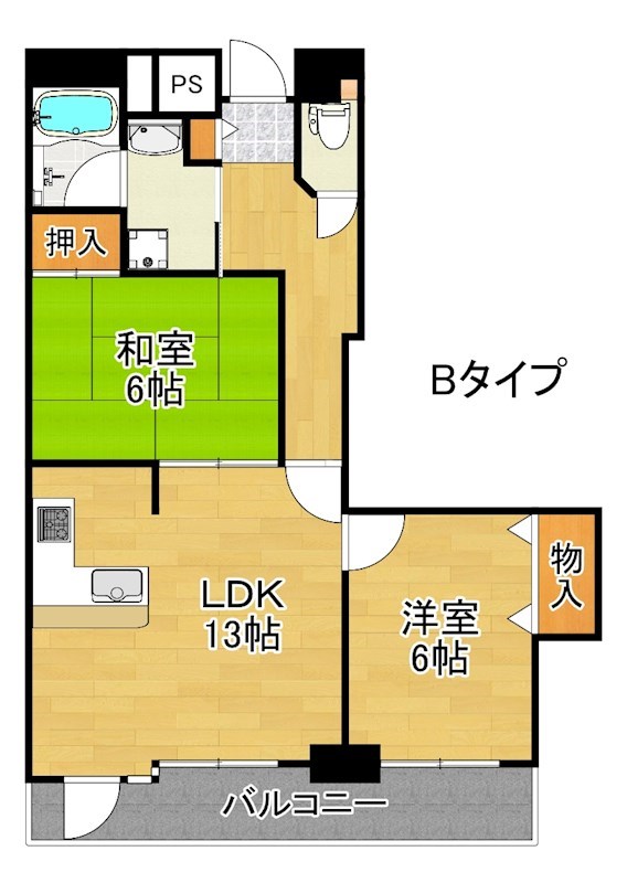 フェルザ住之江公園 間取り