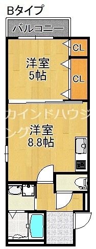 フジパレスsun eight１ 間取り