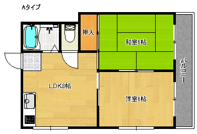 ウィステリア北島2号館  間取り