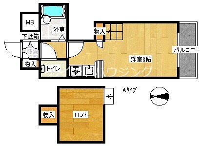 コスモレジデンス北加賀屋Ⅱ 間取り