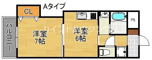 大阪府大阪市西成区岸里３丁目 間取り