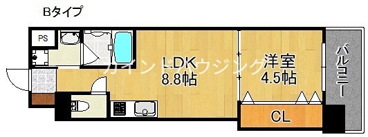 Warm天下茶屋 間取り