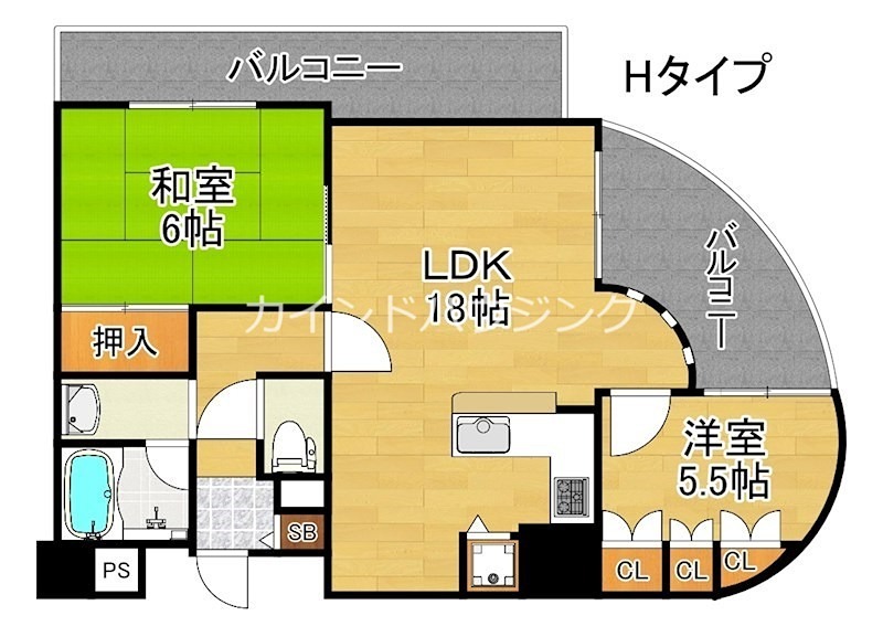 フェルザ住之江公園 間取り