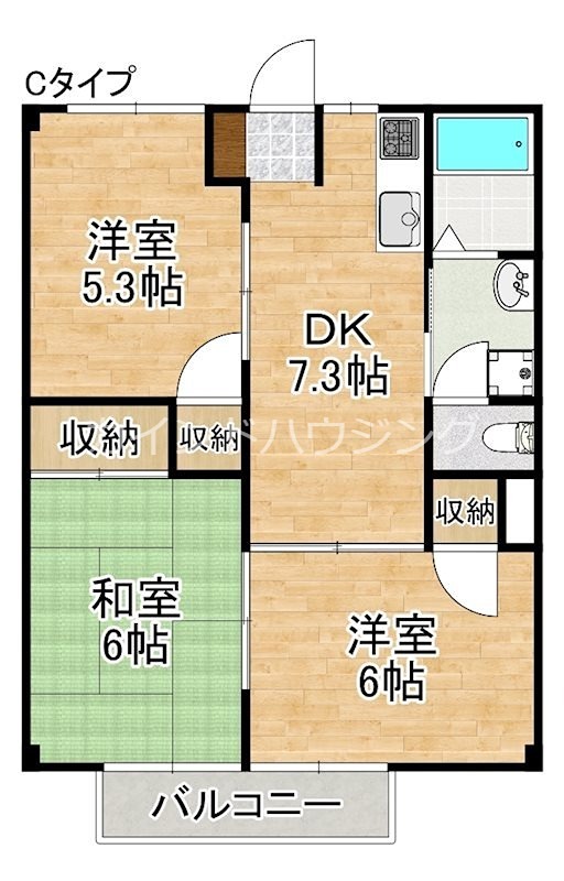 プリランテ貝塚 間取り