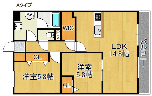 EXCEL COURT 二色の浜 間取り