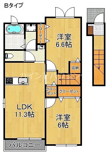 プリムローズ二色Ⅱ 間取り