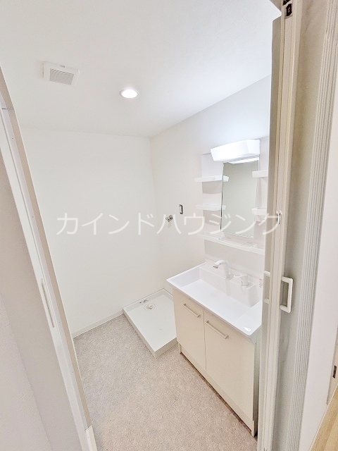 ヴィラスリースター住之江 洗面所