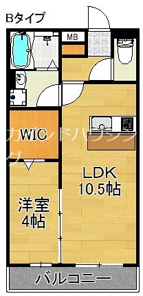 ＣＯＺＹ岸里Ⅱ 間取り