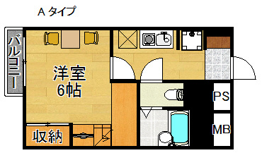 レオパレスPista A棟 間取り