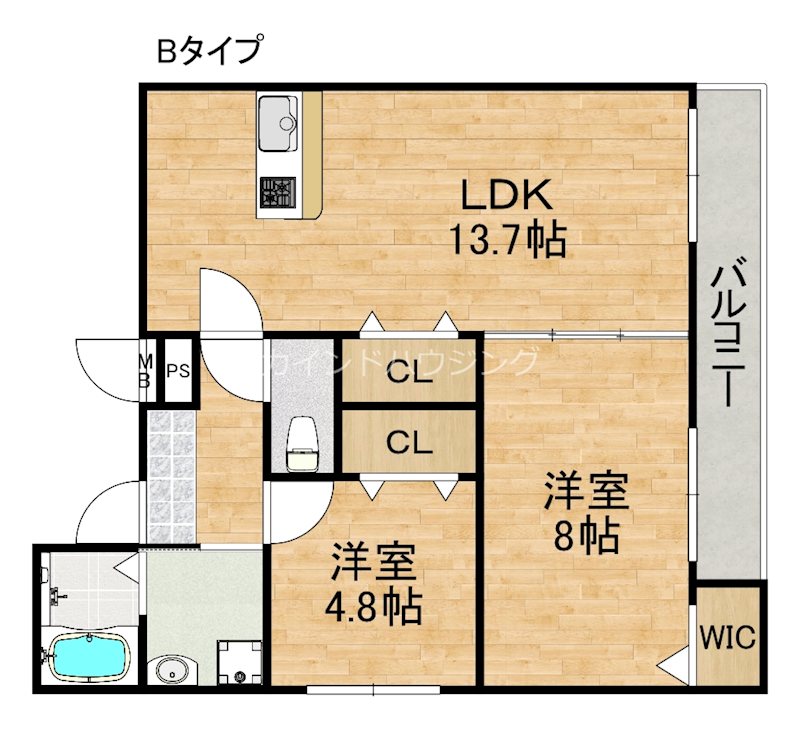 フジパレス　レーヴⅠ番館 間取り