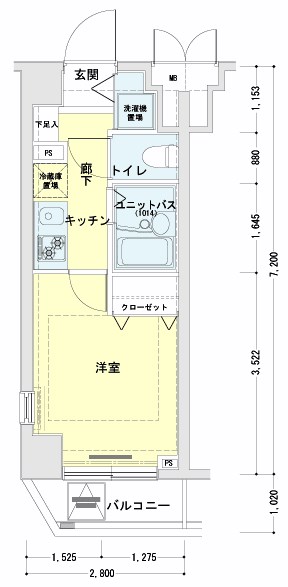 メインステージ恵比寿東 間取り