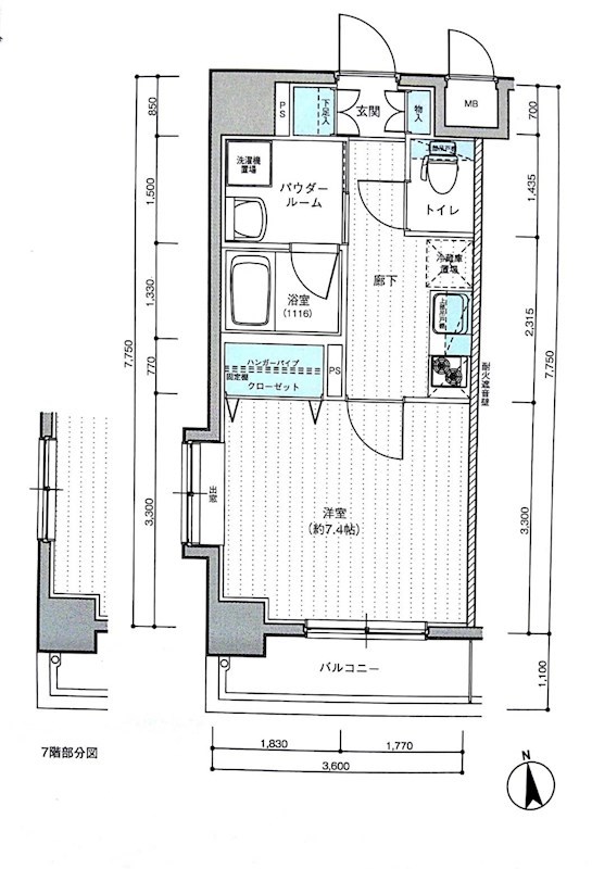 メインステージ西葛西Ⅱ 間取り