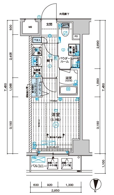 メインステージ千住中居町 間取り