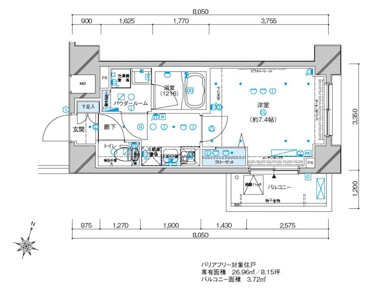 メインステージ板橋本町駅前Ⅱ 間取り