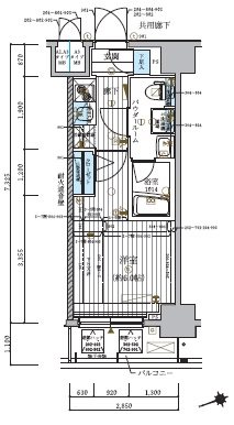 メインステージ北千住Ⅳ 間取り