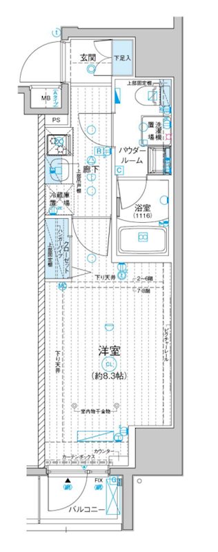 メインステージ入谷Ⅳ 間取り