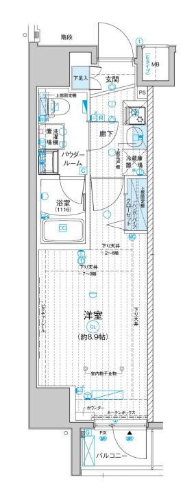 メインステージ入谷Ⅳ 間取り