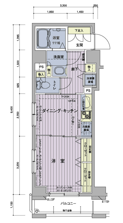 メインステージ浅草 間取り
