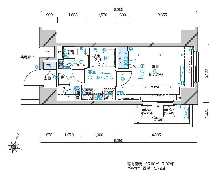 メインステージ板橋本町駅前Ⅱ 間取り