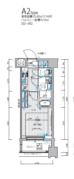 メインステージ錦糸町Ⅸ 間取り