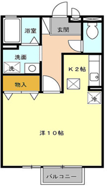 ベルドムールCTD 103号室 間取り