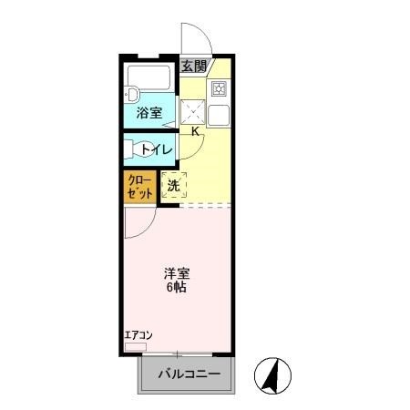 パルサイエンス 208号室 間取り
