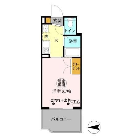 パティオ坂巻 213号室 間取り