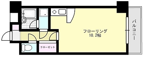 アライ パッセージ 603号室 間取り