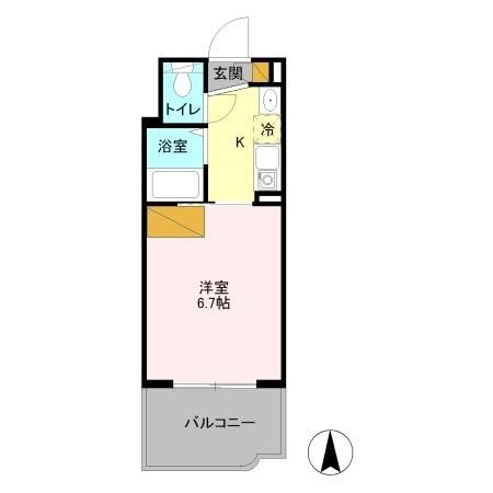 パティオ坂巻 309号室 間取り