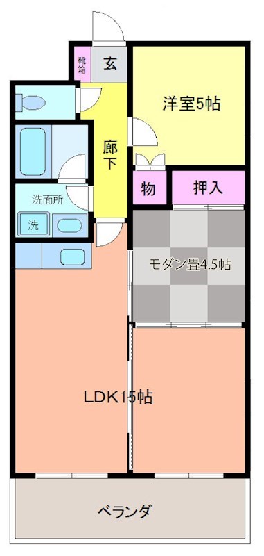 グレースヴィラ 312号室 間取り