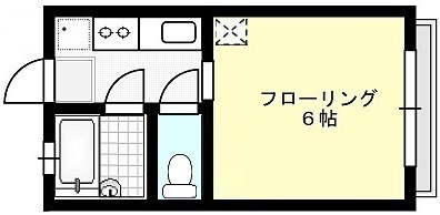 コーポフリーダム 206号室 間取り