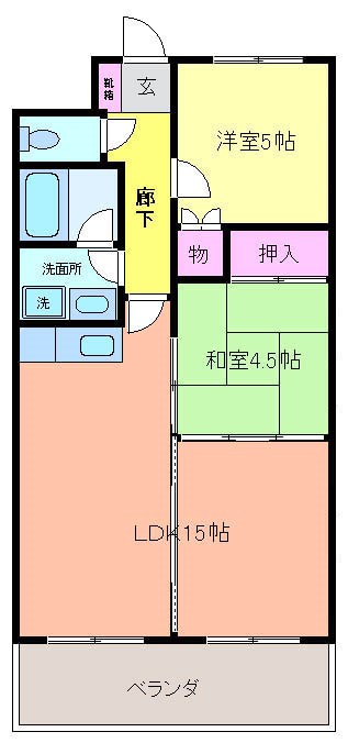 グレースヴィラ 306号室 間取り