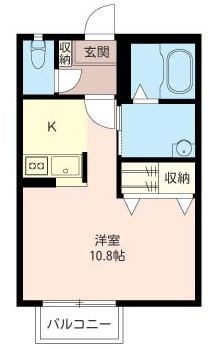 グリーンヒルKⅡ 203号室 間取り