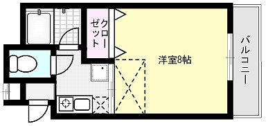 メゾンド大崎 102号室 間取り