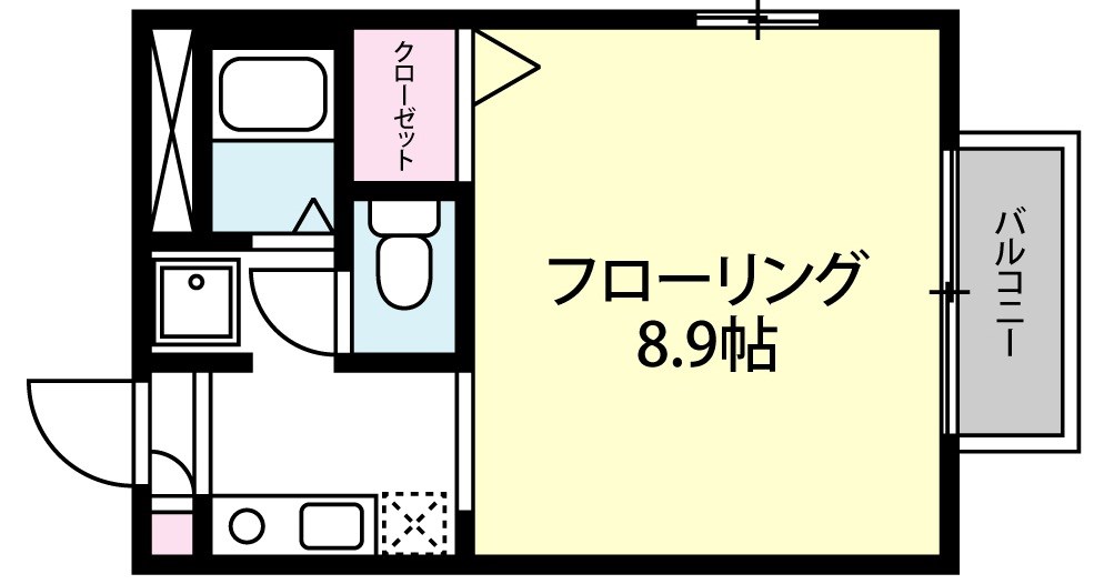 グランメールＢ棟 103号室 間取り