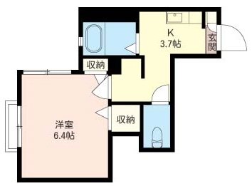 アルファンスコート 205号室 間取り