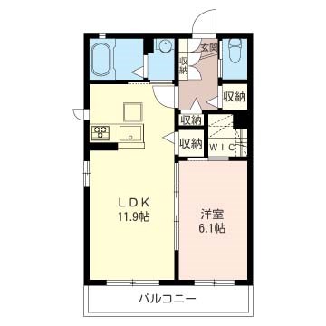 ピエスモンテおおたかの森 101号室 間取り