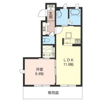 グレイスⅠ 103号室 間取り