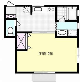 穂高ブラザーズ運河Ⅱ 102号室 間取り